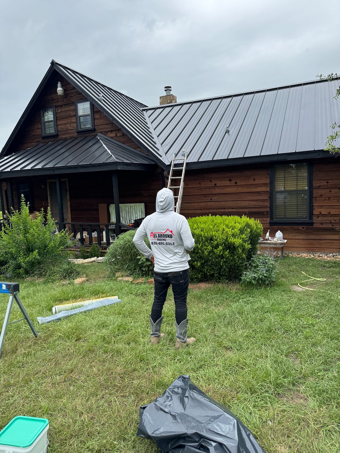 Sophisticated, rugged, sleeK roof installed by All Around Roofing